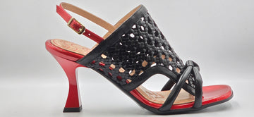 9077 Fiorangelo Sandals / Black - Red